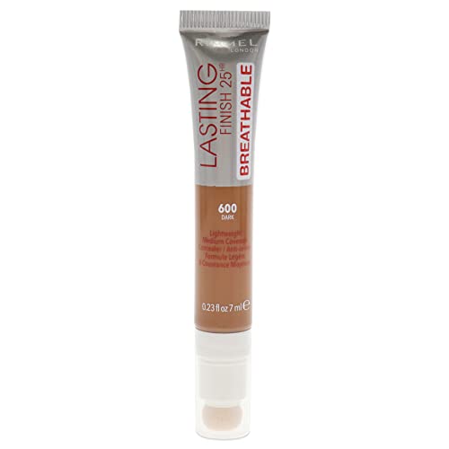 Rimmel London Lasting Finish 25Hr Breathable Concealer - 600 Dark Concealer Women 0.23 oz