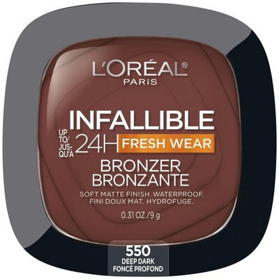 L'Oreal Paris Infallible Soft Matte Bronzer, Deep Dark, 0.31 oz
