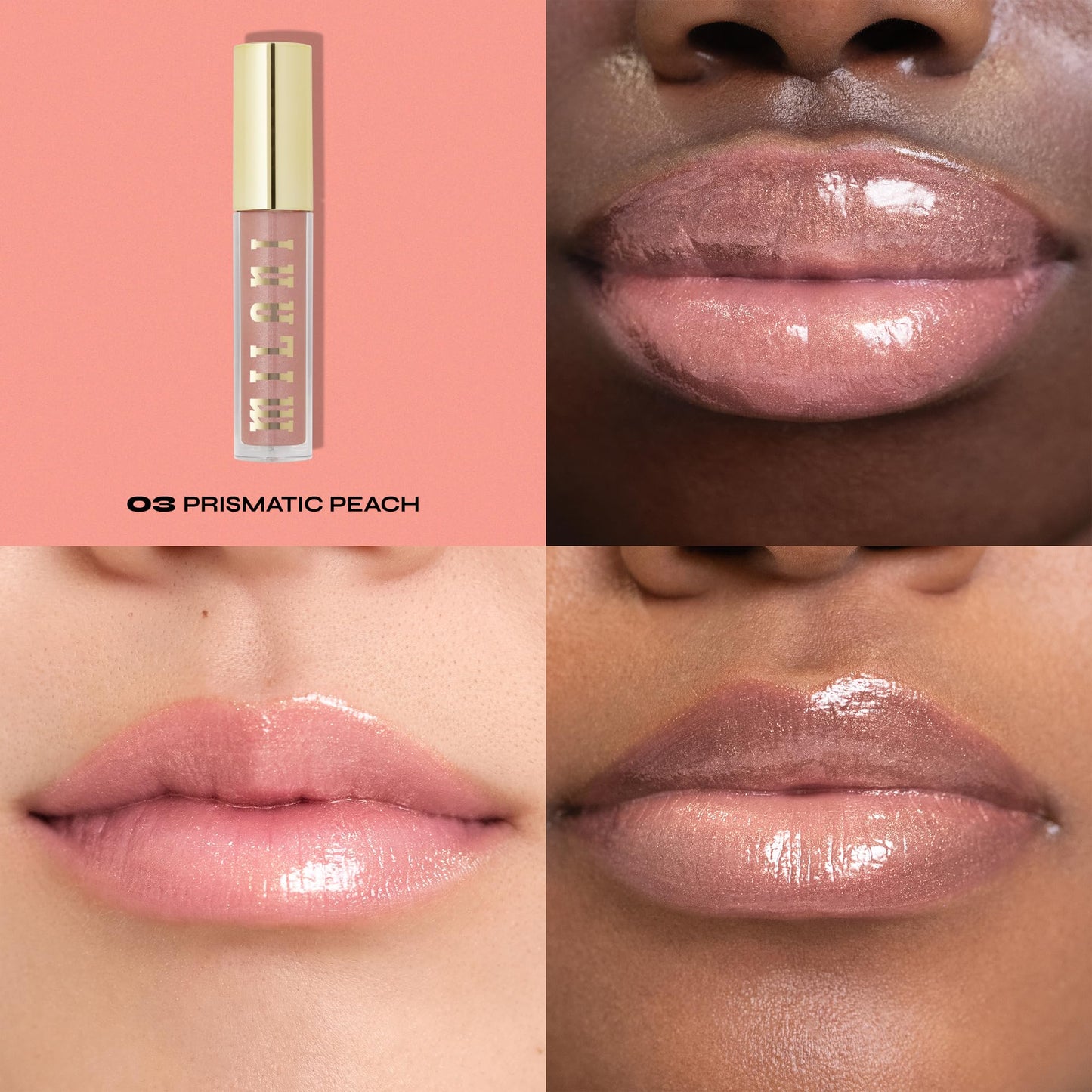 Milani Keep It Full Nourishing Lip Plumper Gloss, Prismatic Peach