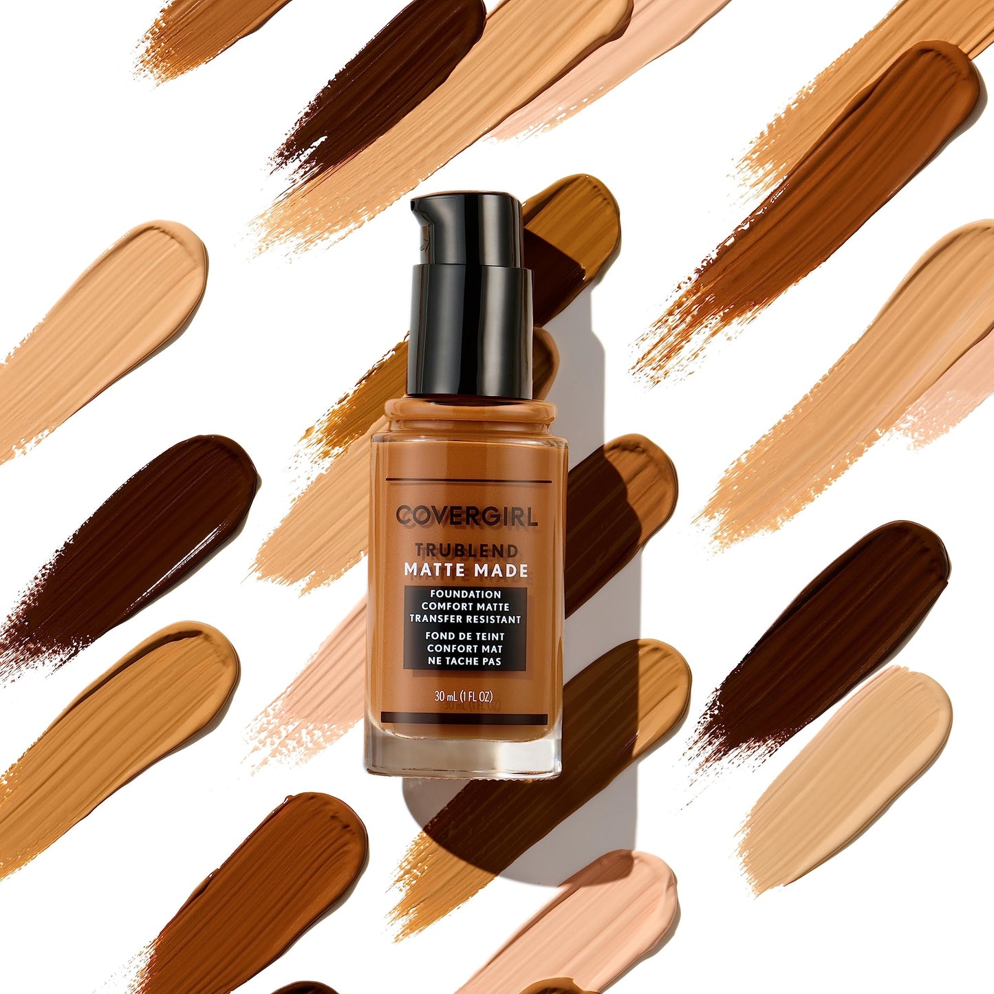 Base de maquillaje líquida COVERGIRL TruBlend Matte Made, color caramelo intenso