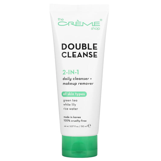 Double Cleanse, 2-in-1 Daily Cleanser + Makeup Remover, 5.07 fl oz (150 ml), The Creme Shop