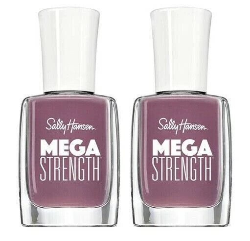 (2-pack) Sally Hansen Mega Strength Nail Color, 054 Boss Babe, 0.4 fl oz