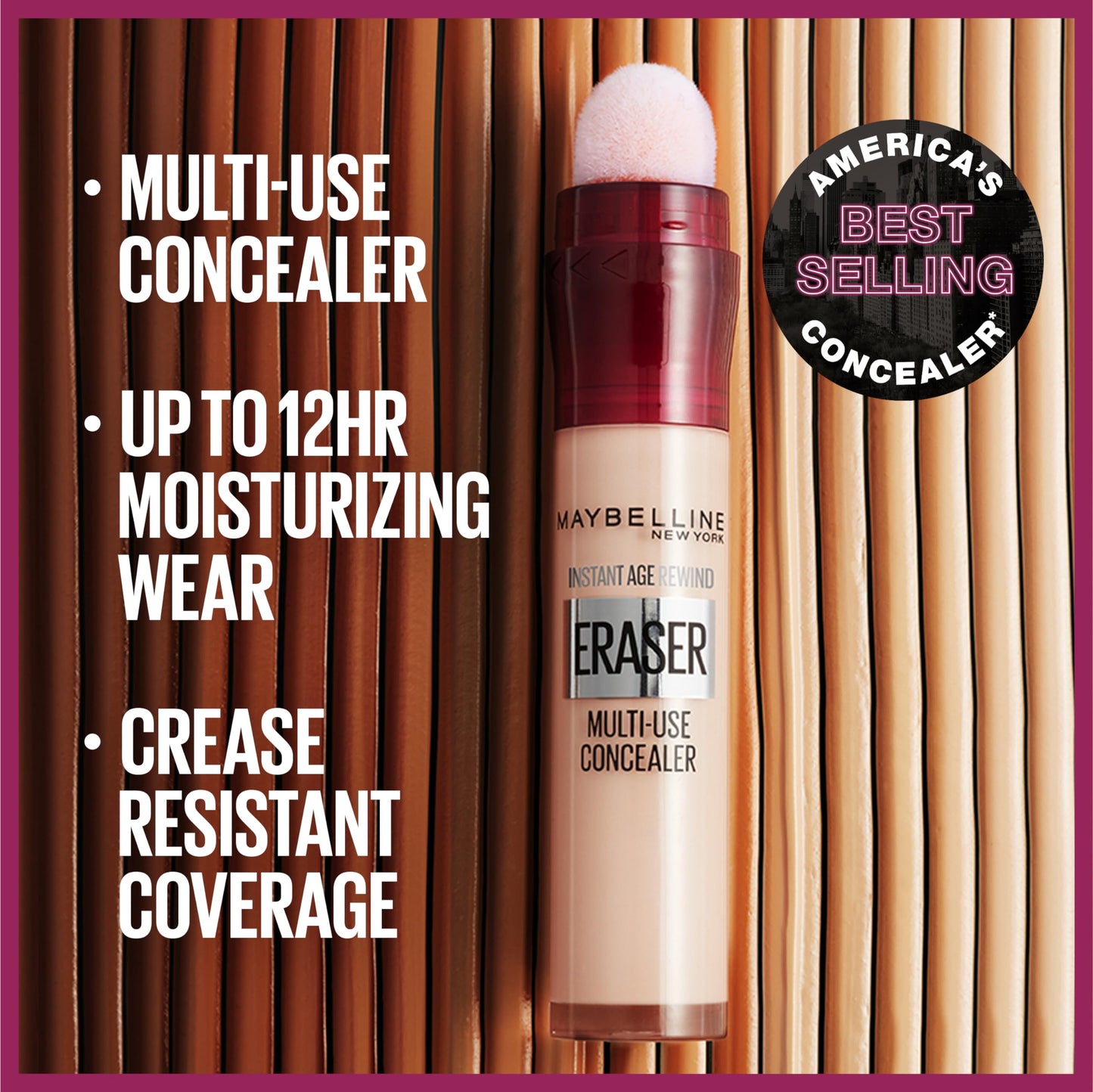 Maybelline Instant Age Rewind Instant Eraser Multi Use Concealer, 148, 0.2 fl oz