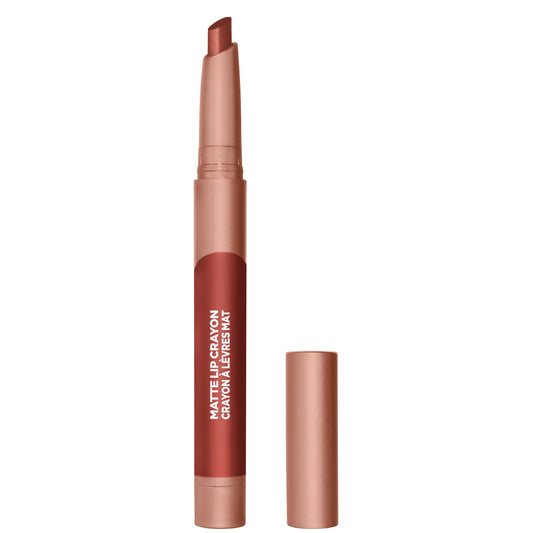 L'Oreal Paris Infallible Matte Lip Crayon, Lasting Wear, Smudge Resistant, Flirty Toffee, 0.04 oz.