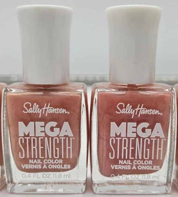 (Paquete de 2) ESMALTE DE UÑAS SALLY HANSEN MEGA FUERTE 035 Sally Sells Sea Shells Pink