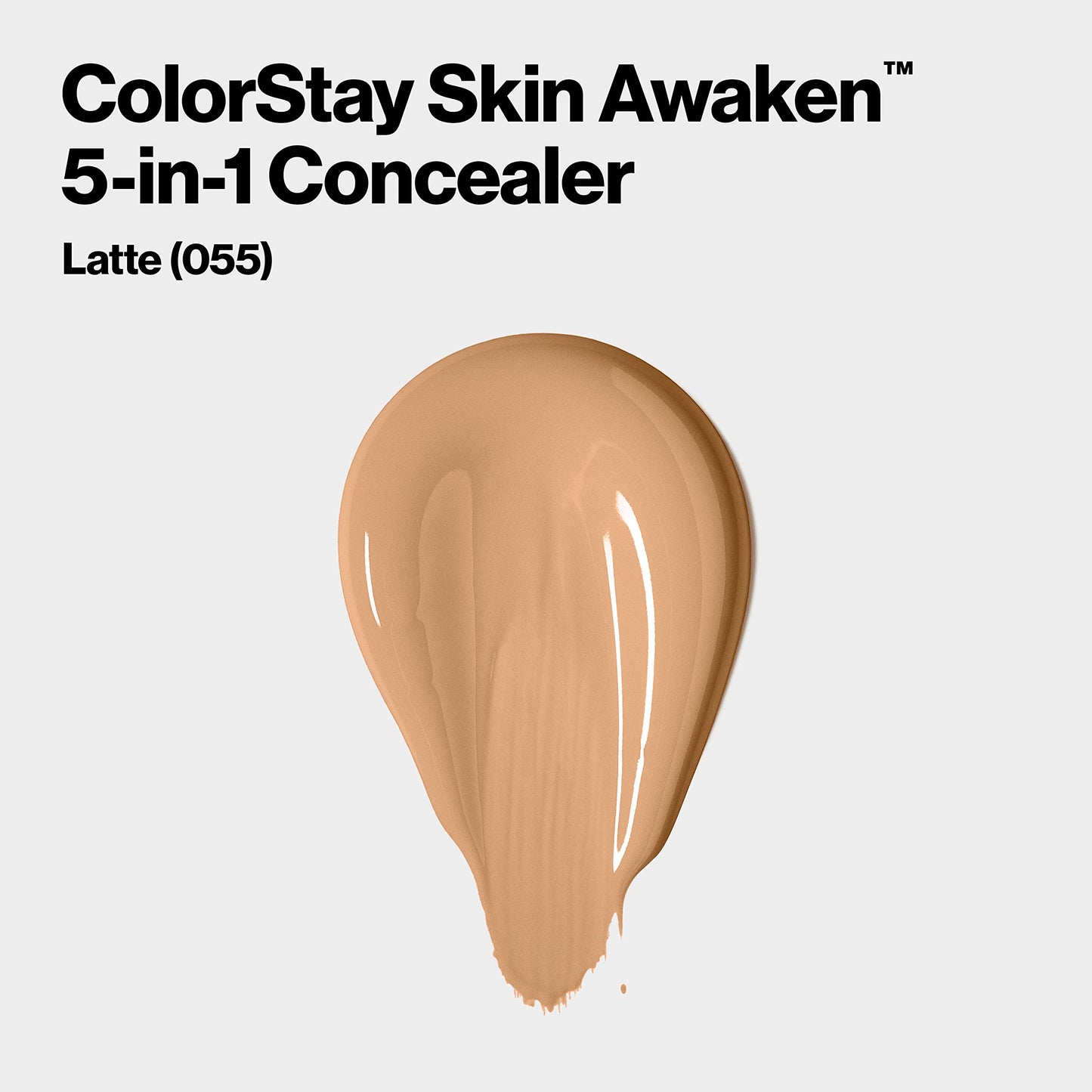 Revlon ColorStay Skin Awaken Cream Concealer, Longwear, 055 Latte, 0.27 fl oz
