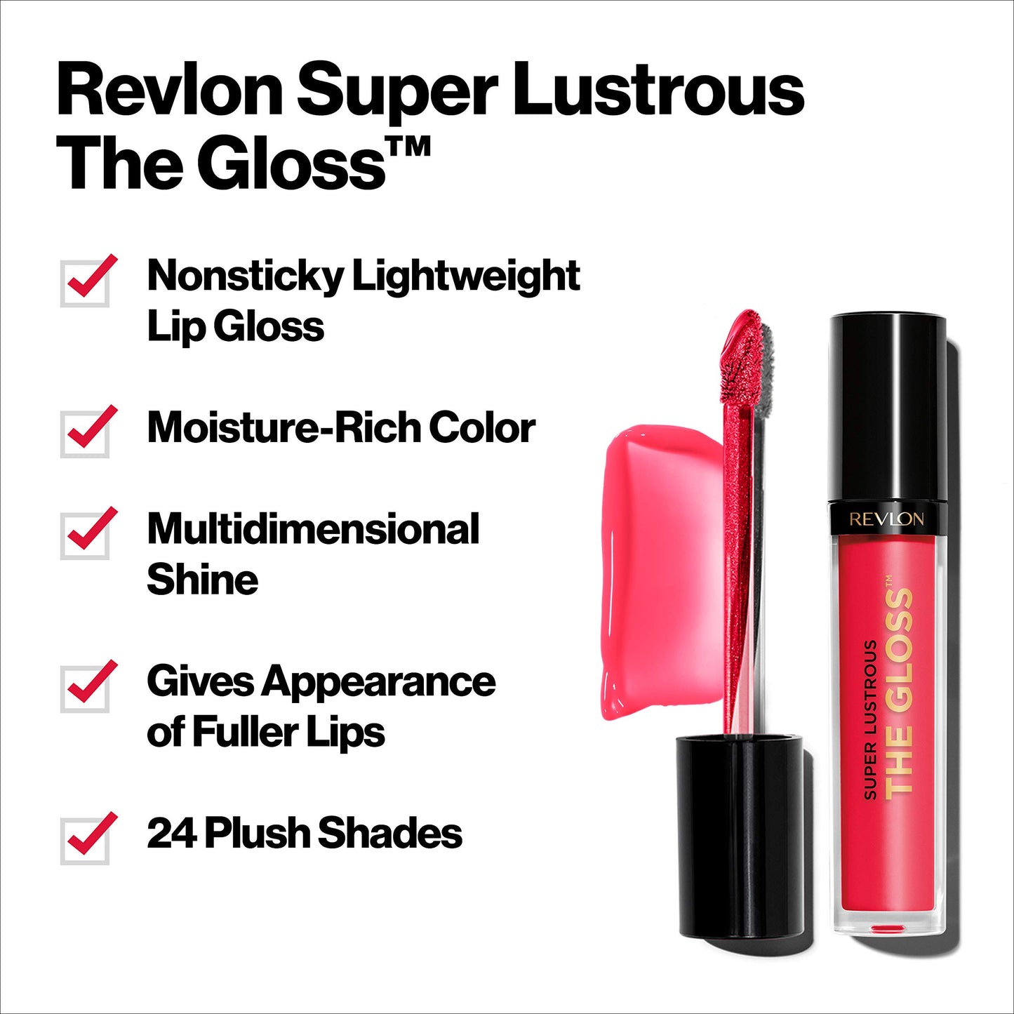 REVLON Super Lustrous Lip Gloss, All That Glitters, 0.01 Ounce (Pack of 1)