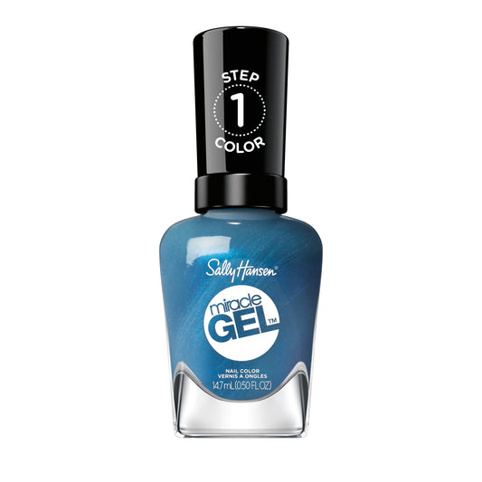 Sally Hansen Miracle Gel Nail Polish, Distressed Denim, 0.5 fl oz, No UV Lamp Needed