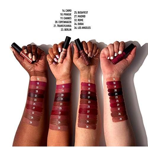 NYX Professional Makeup Soft Matte Lip Cream, Lightweight Liquid Lipstick, 19 Cannes, 0.8 fl oz