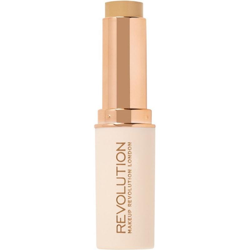 Base de maquillaje en barra Fast Base Stick de Makeup Revolution - F5 (para pieles claras con subtono rosado)
