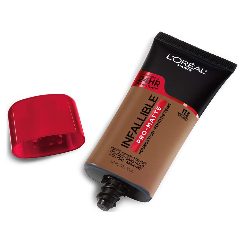 L'Oreal Paris Infallible Pro-Matte Foundation, 113 Brown Suede, 1 fl. oz.