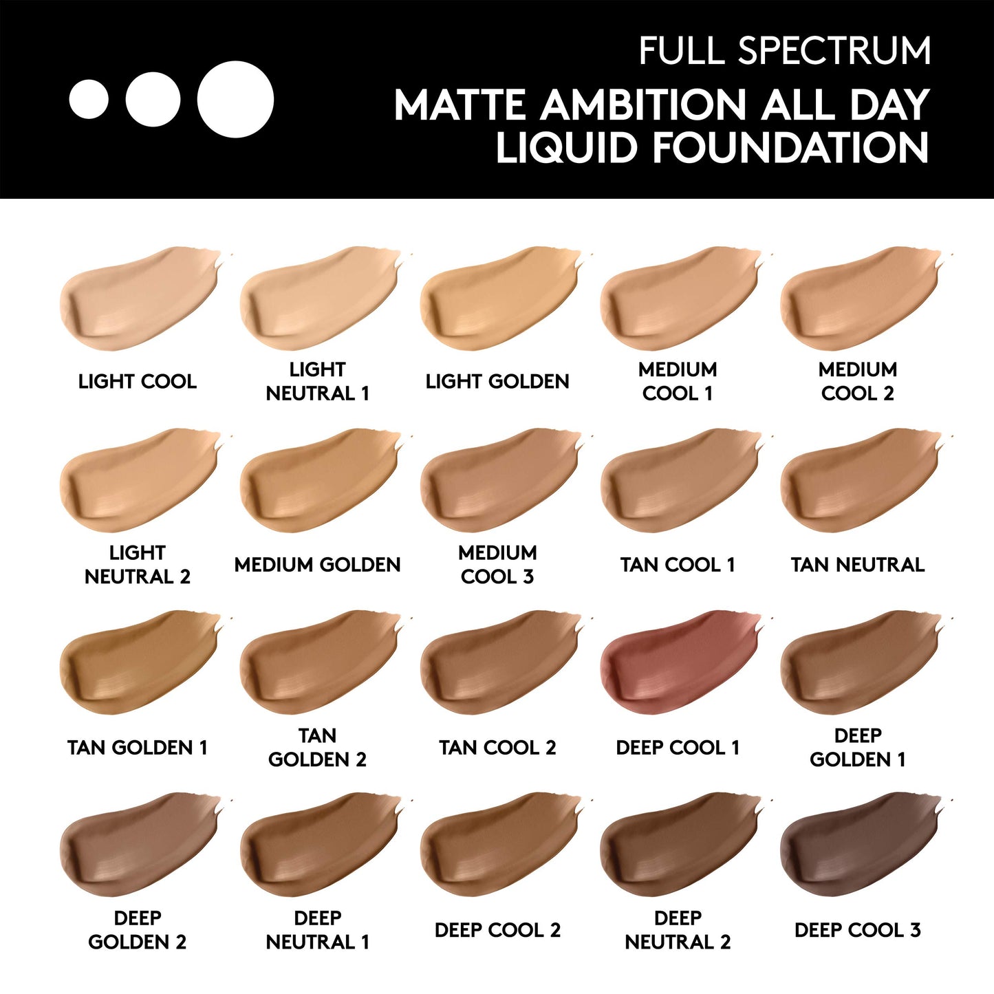 COVERGIRL Full Spectrum Matte Ambition All-Day Foundation, Light Neutral 2