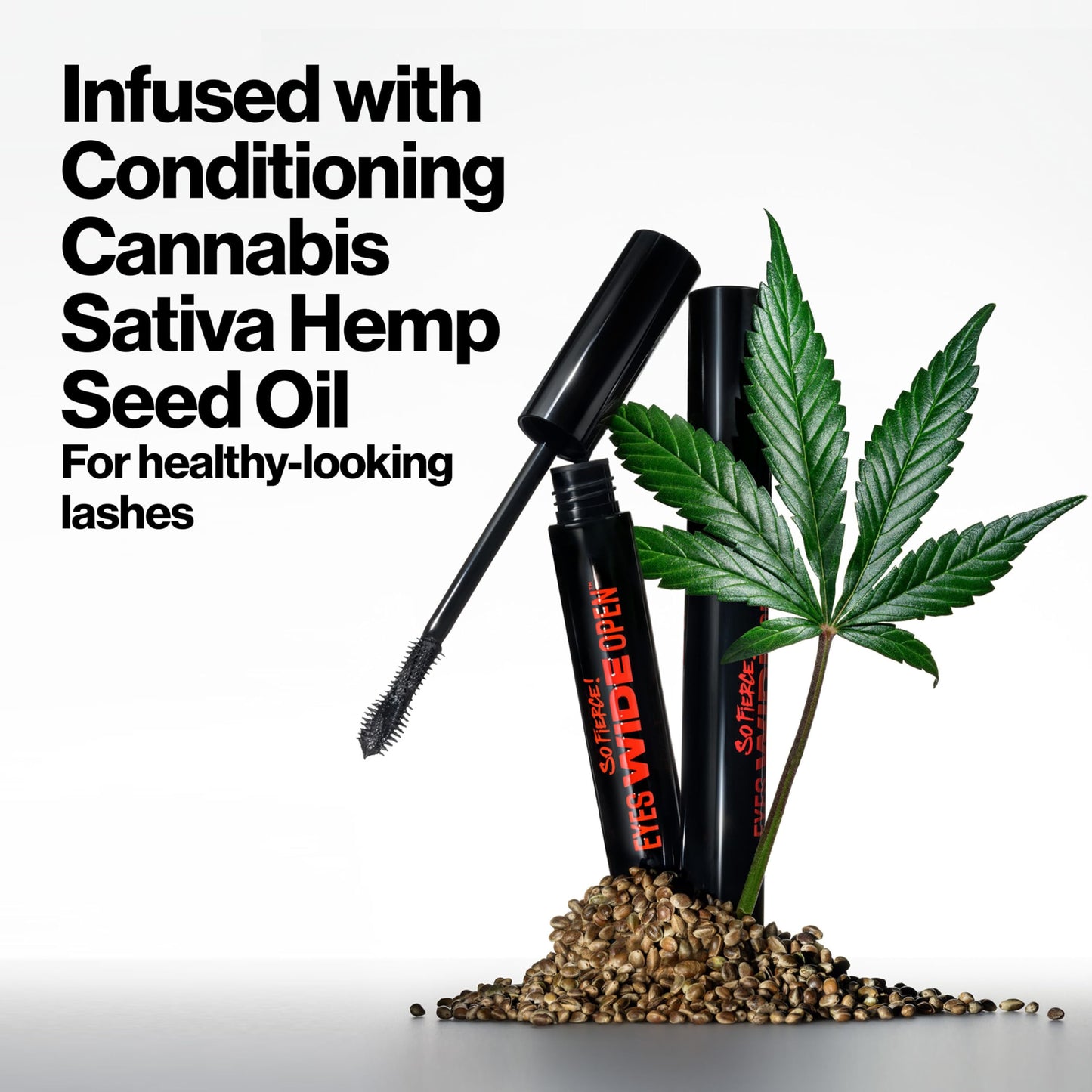 Revlon So Fierce! Eyes Wide Open, Extreme Volume Longwear Mascara, 24hr Wear, 101 Blackest Black, 0.24 fl oz.