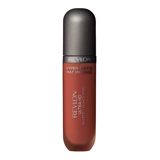 Revlon Ultra HD Lip Mousse Hyper Matte, Liquid Cream-like Lipstick , 855 Sub-Saharan, 0.16 oz, Sub-Saharan (855), 0.2 fl oz