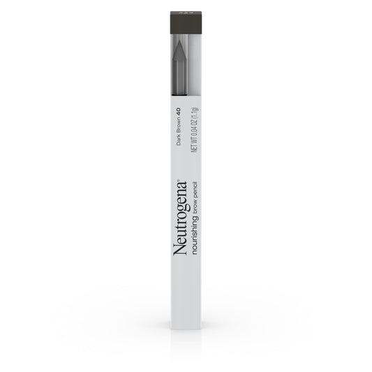 Neutrogena Nourishing Eyebrow Pencil and Brush, Dark Brown 40,.04 oz