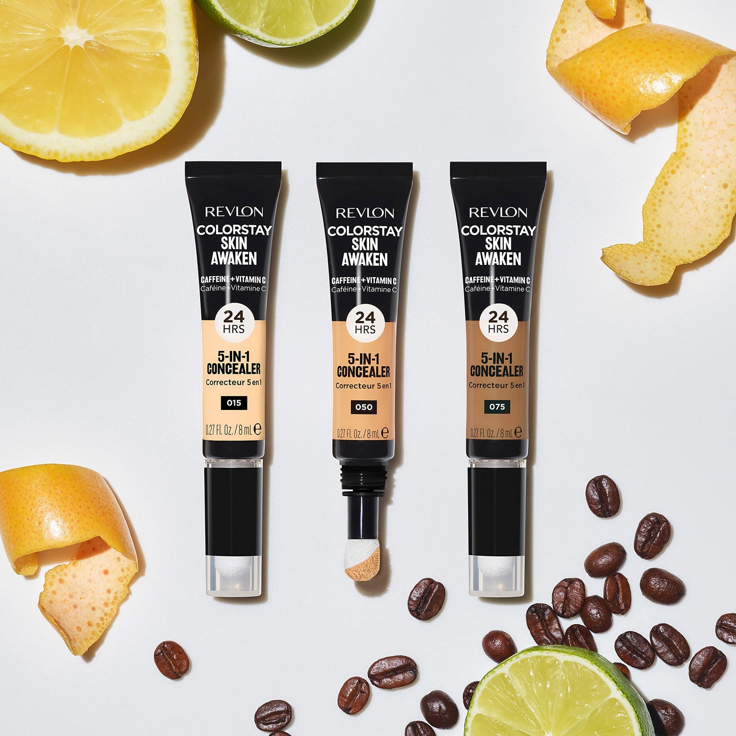 Revlon ColorStay Skin Awaken Cream Concealer, Longwear, 055 Latte, 0.27 fl oz