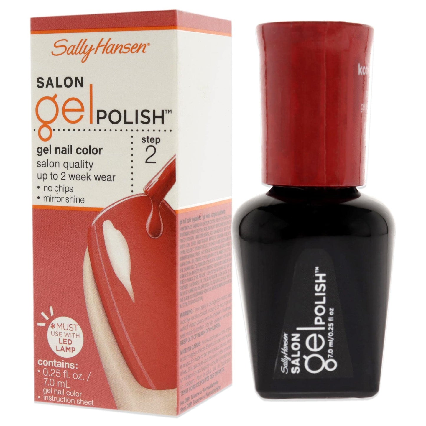 (Paquete de 2) Esmalte de uñas en gel Sally Hansen Paso 2, n.° 225 KOOK A MANGO 0.25 oz