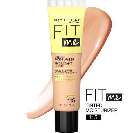 Maybelline fit me tinted moisturizer liquid face tube all skin types