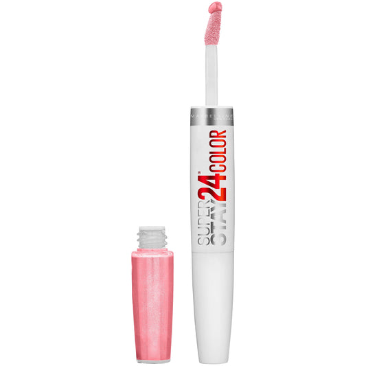 Maybelline Super Stay 24 2-Step Liquid Lipstick Makeup, So Pearly Pink, 1 kit