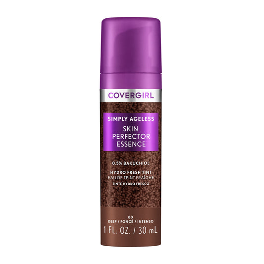 COVERGIRL Simply Ageless Skin Perfector Essence, 80 Deep, 1 fl oz