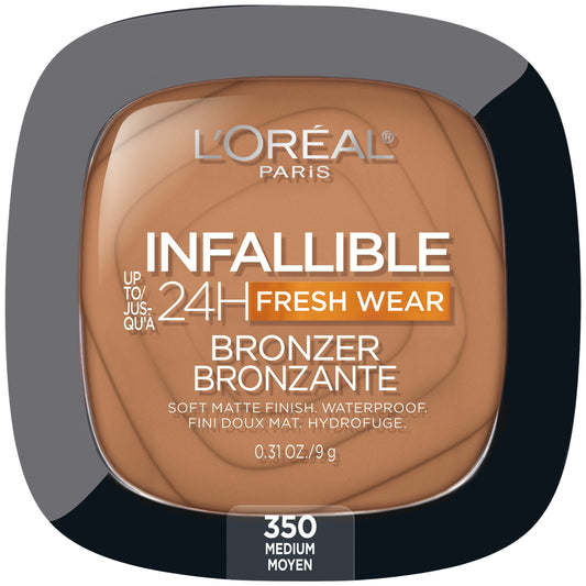 L'Oreal Paris Infallible Soft Matte Bronzer, Medium, 0.31 oz