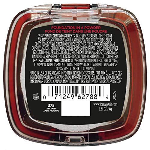 L'Oreal Paris Infallible Fresh Wear Liquid Foundation, 375 Deep Amber, 1 fl oz