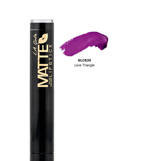 L.A. Girl Matte Flat Velvet Lipstick Stick, Love Triangle