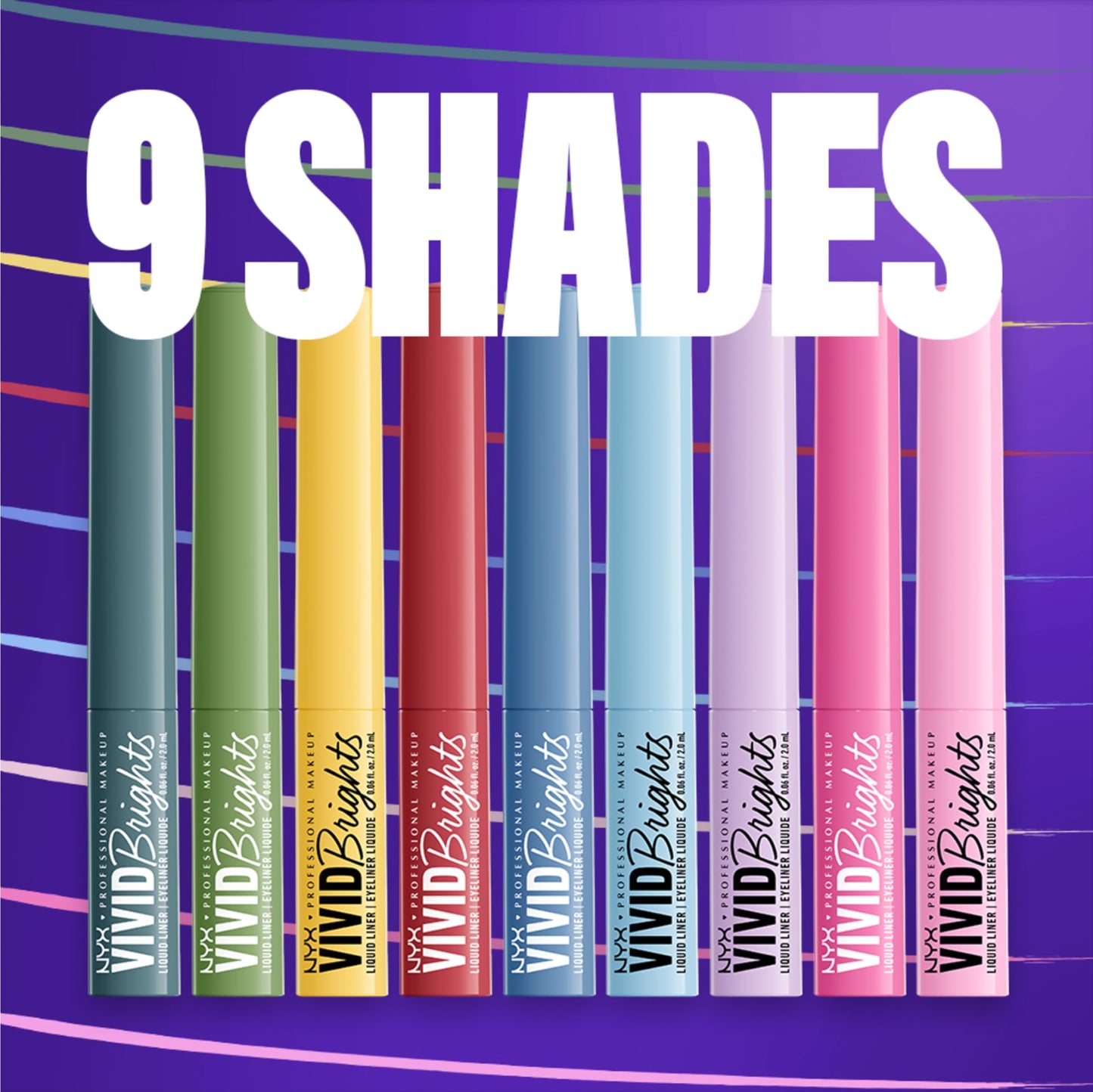 NYX Professional Makeup Vivid Brights Liquid Liner Eyeliner, Had Me At Yellow