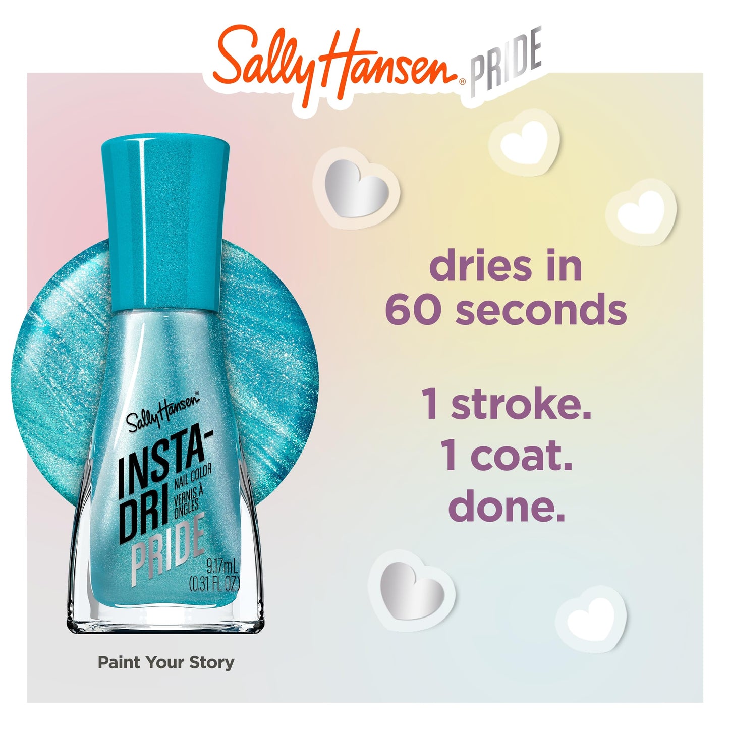 Sally Hansen Insta-Dri x GLAAD Pride Collection, Paint Your Story 0.31fl oz