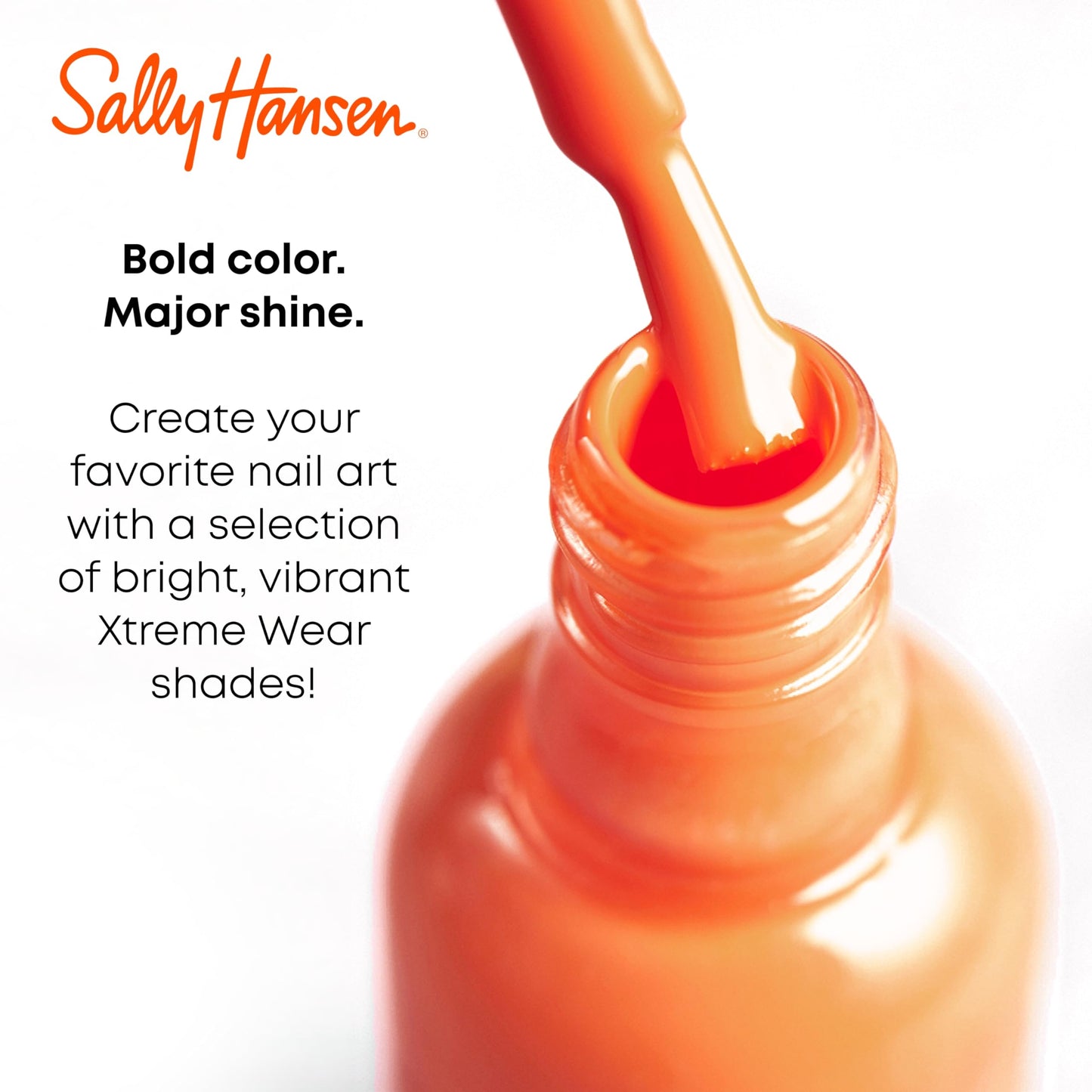 Sally Hansen Xtreme Wear Nail Color, Heart of Sass, 0.4 oz, Color Nail Polish, Nail Polish, Quick Dry Nail Polish, Nail Polish Colors, Chip Resistant, Bold Color