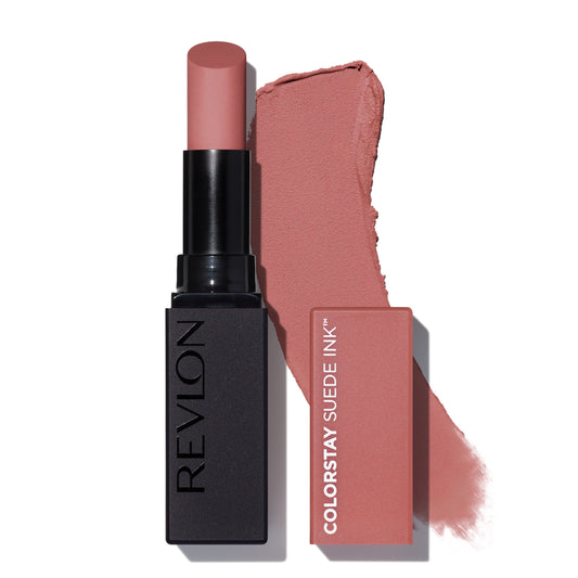 Revlon ColorStay Suede Ink Lightweight Matte Lipstick with Vitamin E, 001 Gut Instict, 0.09 oz