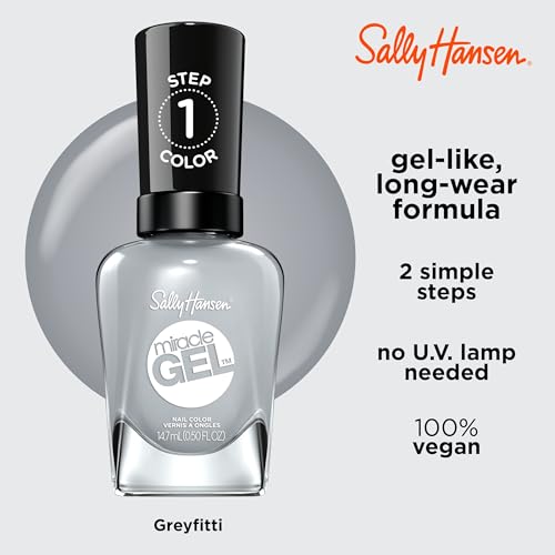 Sally Hansen -Miracle Gel -Greyfitti -0.5 -fl oz