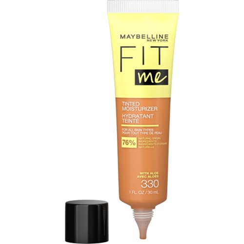Fit Me Tinted Moisturizer, Fresh Feel, Natural Coverage, 12H Hydration, Evens Skin Tone, Conceals Imperfections, for All Skin Tones and Skin Types