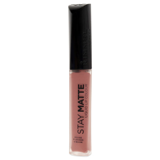 Rimmel London Stay Matte Liquid Lip Color with Full Coverage Kiss-Proof Waterproof Matte Lipstick Formula that Lasts 12 Hours - 110 Blush, .21oz