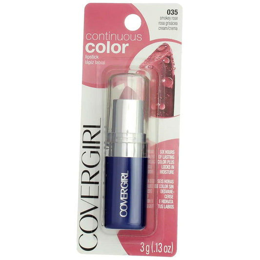 COVERGIRL Continuous Color Lipstick, 35 Smokey Rose, 0.13 oz