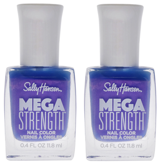 (2-pack) Sally Hansen Mega Strength Nail Color - 063 Make A Splash 0.4 oz