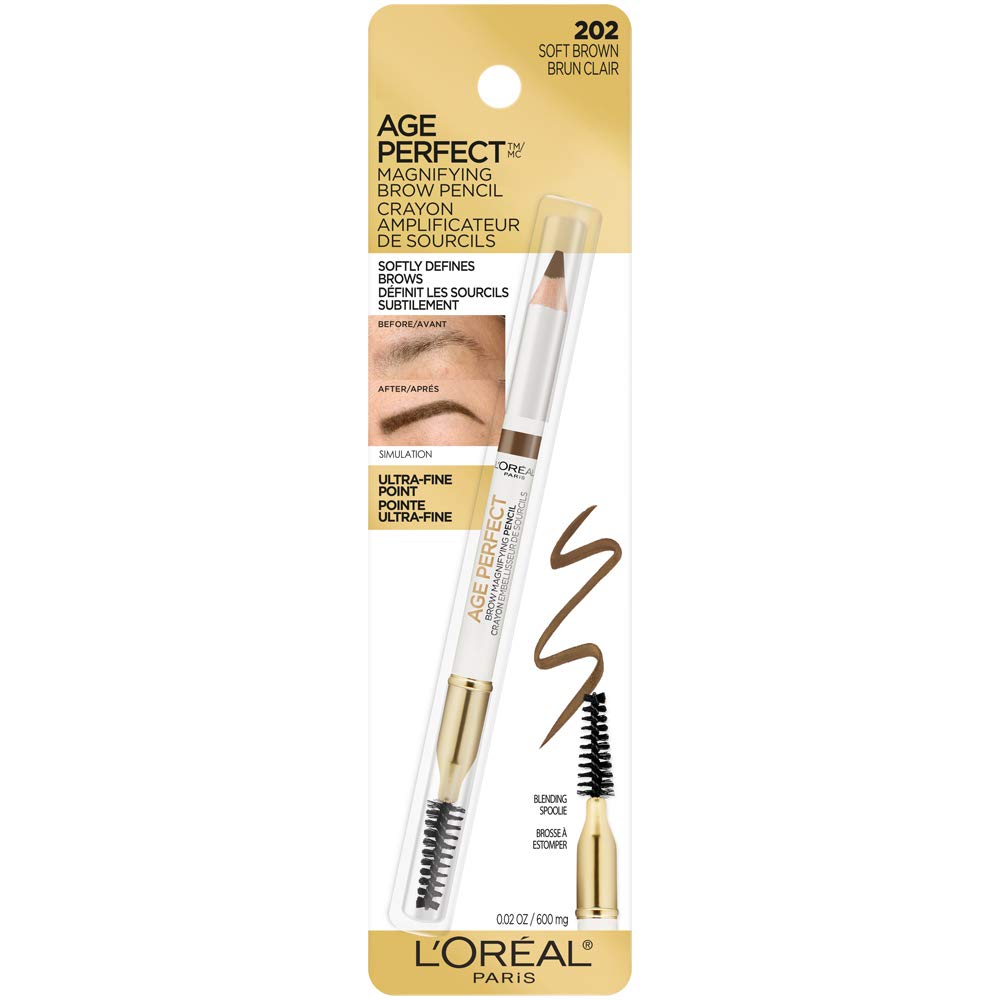 L'Oreal Paris Age Perfect Brow Magnifying Pencil, Soft Brown