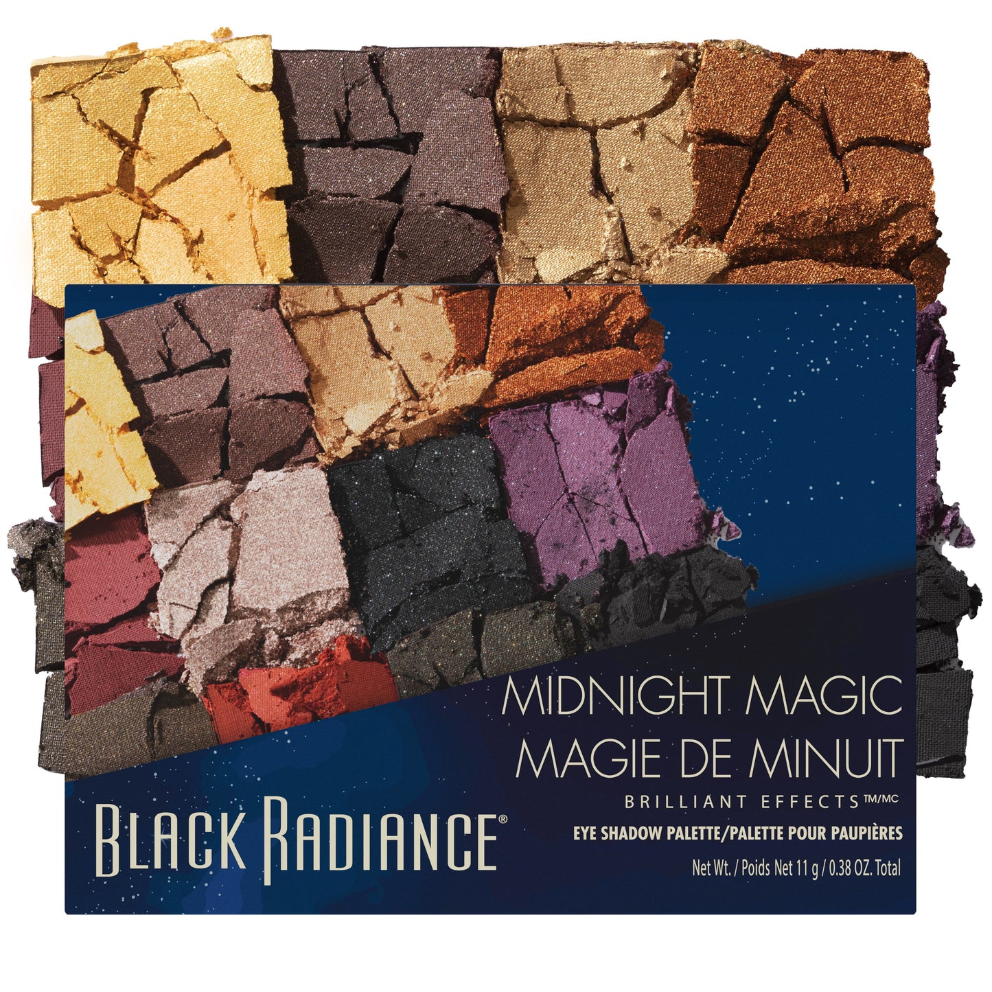 Black Radiance Brilliant Effects 12 Pan Eye Shadow Palette - Midnight Magic