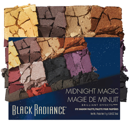 Black Radiance Brilliant Effects 12 Pan Eye Shadow Palette - Midnight Magic