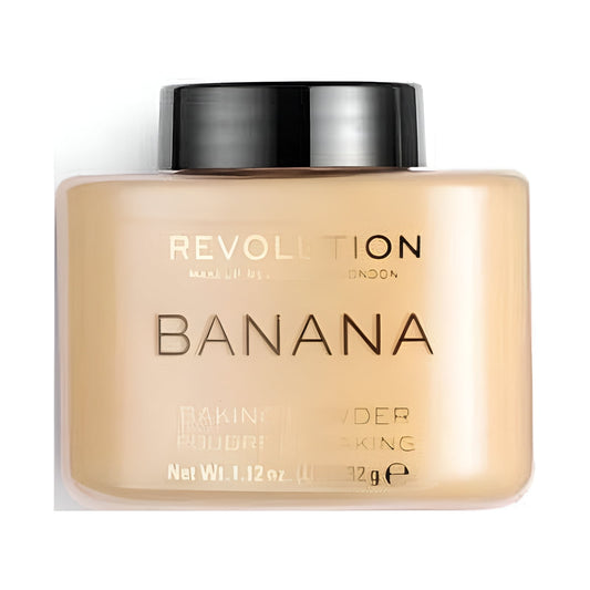 Makeup Revolution Loose Baking Powder - Banana (brightening for medium skin tones)