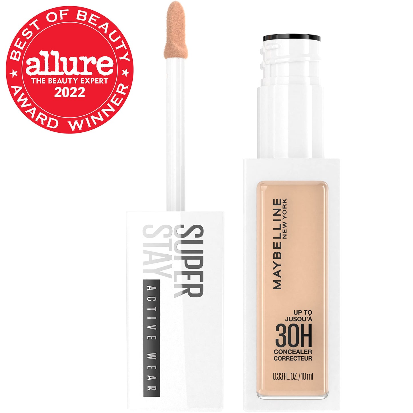 Maybelline Super Stay Longwear Liquid Concealer, Full Coverage, 20, 0.33 fl oz