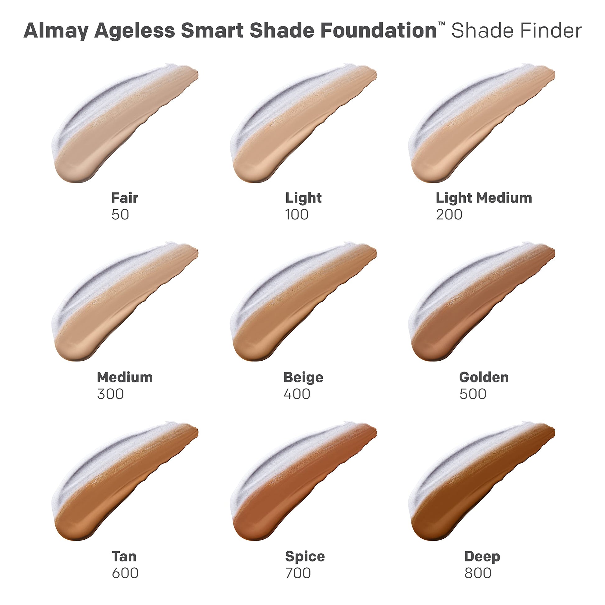 Almay Ageless Smart Shade Liquid Foundation Makeup, 50 Fair, 1 fl oz