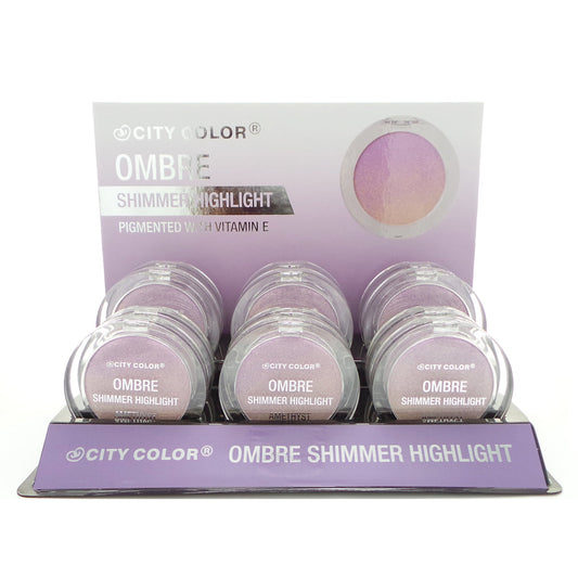 city-color-shimmer-ombre-highlight-amethyst-display-set-12-pieces
