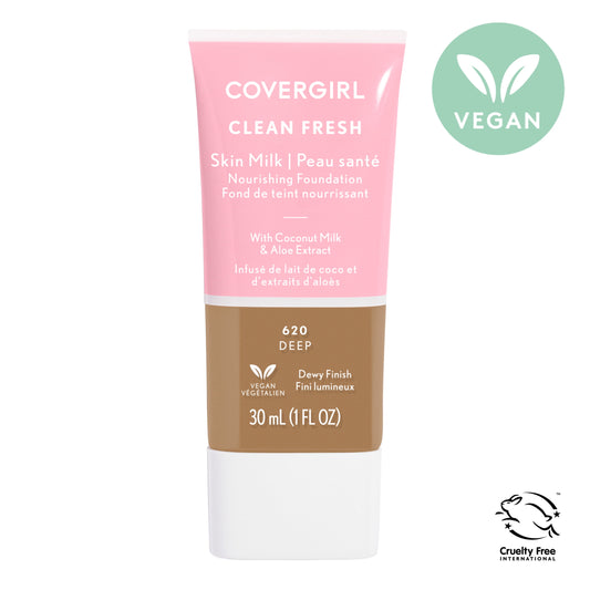 COVERGIRL Clean Fresh Skin Milk, Dewy Finish, Deep, 1 oz