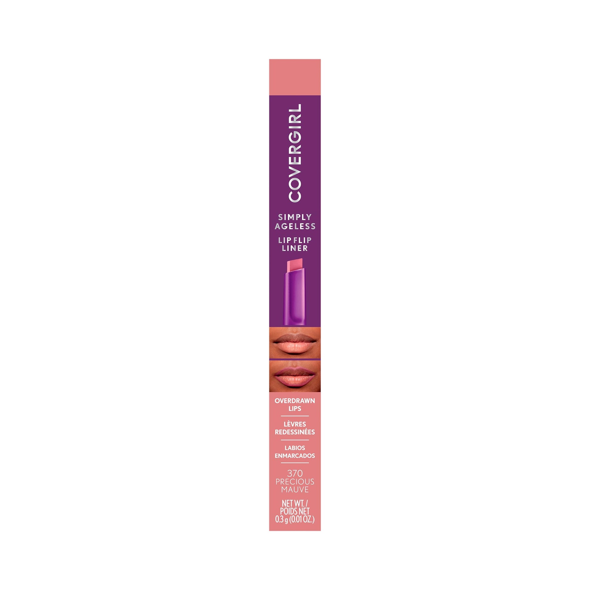 CoverGirl Simply Ageless Lip Flip Liner - Long Lasting - Precious Mauve