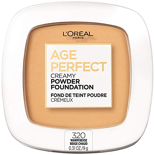 L'Oreal Paris Age Perfect Creamy Powder Foundation Compact With a Ceramide Anti-Oxidant Complex and Minerals Available in 16 Creamy Shades, 0.31 oz.