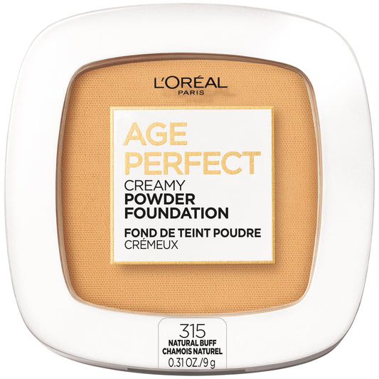 L'Oreal Paris Age Perfect Creamy Powder Foundation, Natural Buff, 0.31 oz