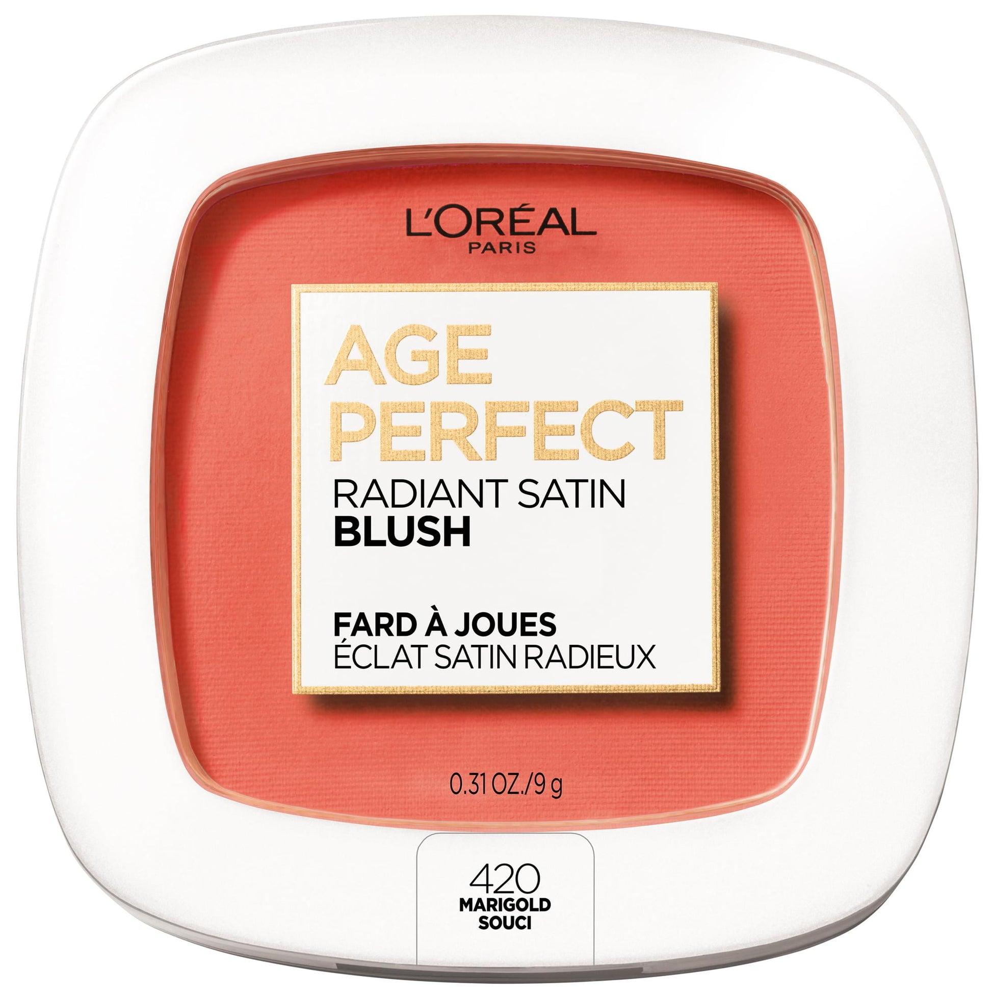 L'Oreal Paris Age Perfect Radiant Satin Blush, Marigold, 0.31 oz