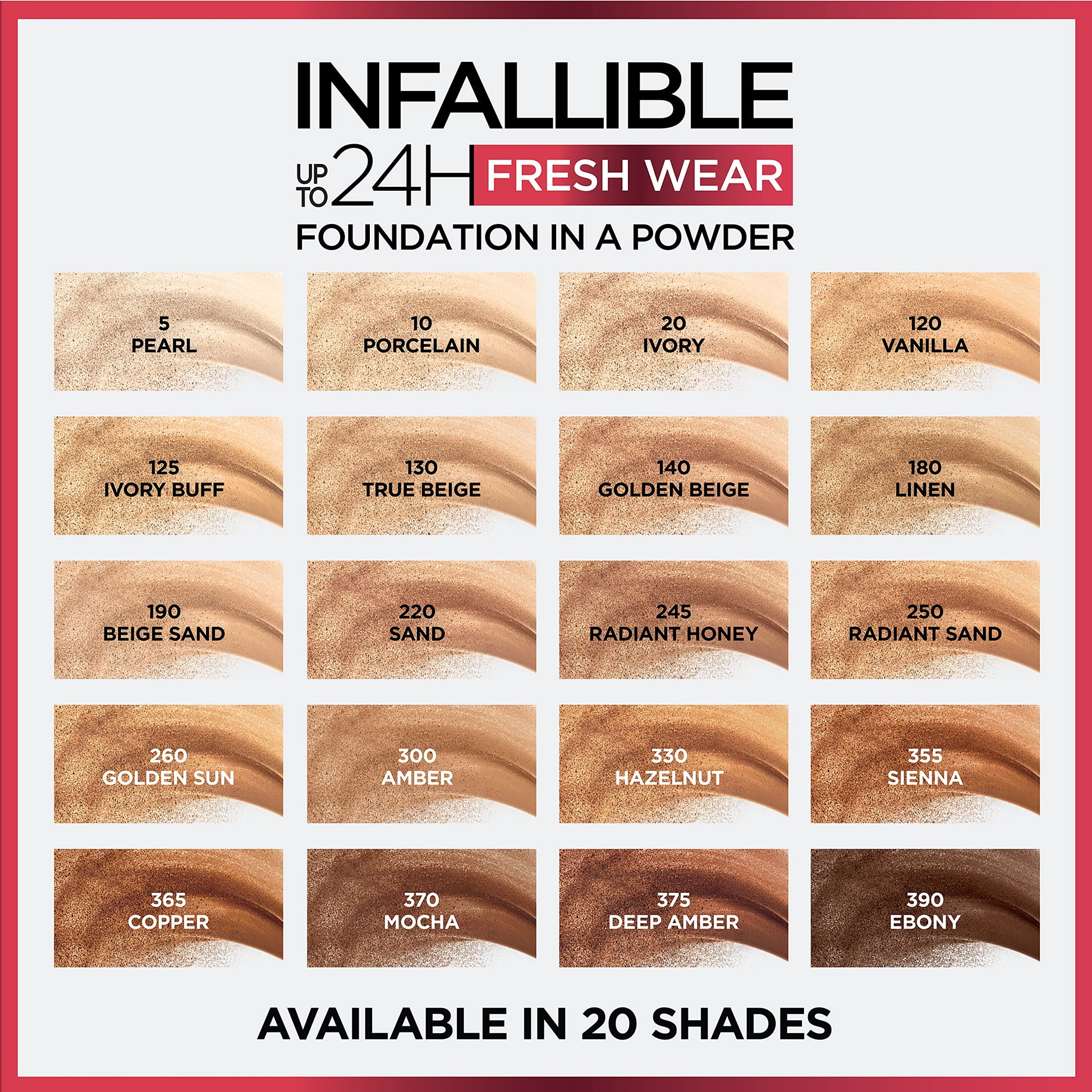 L'Oreal Paris Infallible Fresh Wear Liquid Foundation, 375 Deep Amber, 1 fl oz