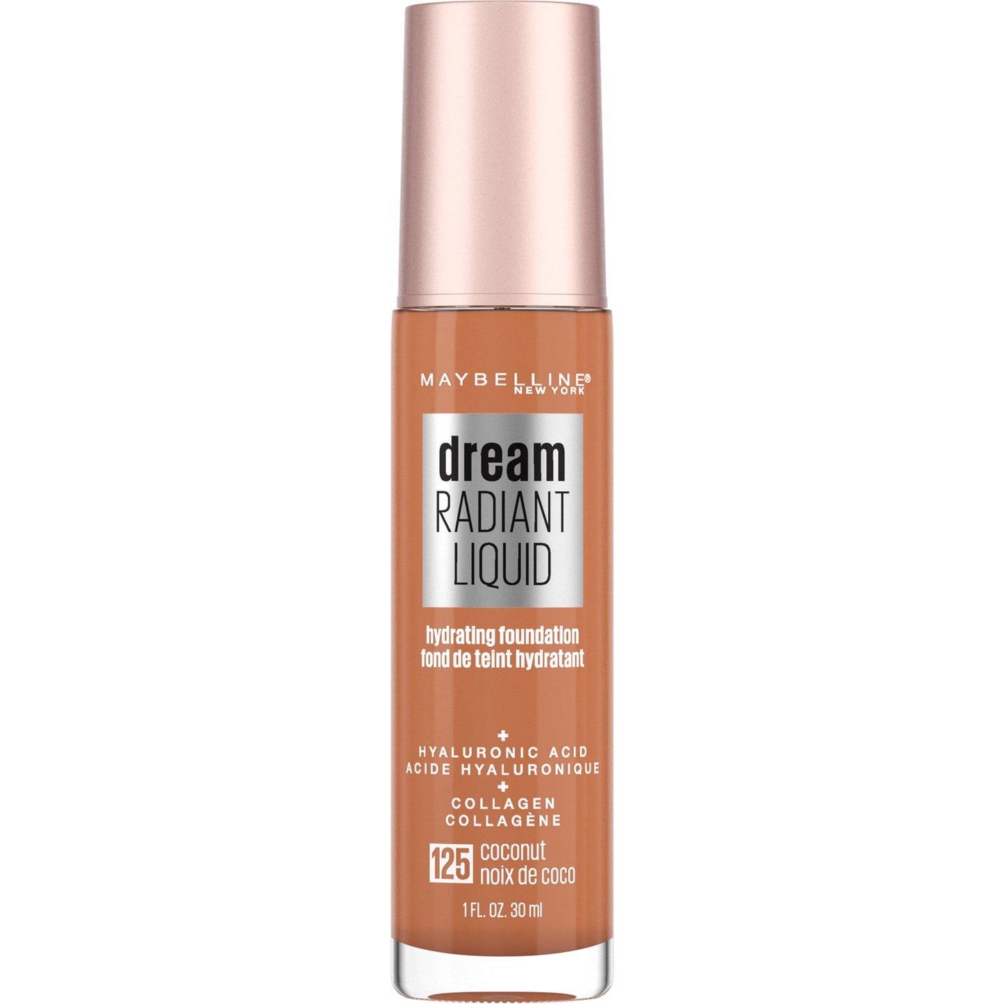 Maybelline Dream Radiant Liquid Medium Coverage Hydrating Foundation, Coconut, 1 fl. oz.